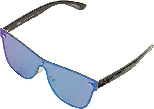 Urban Classics 103 Chain Sunglasses Gafas de sol, Negro (Blk/Blue), Talla única Unisex Adulto