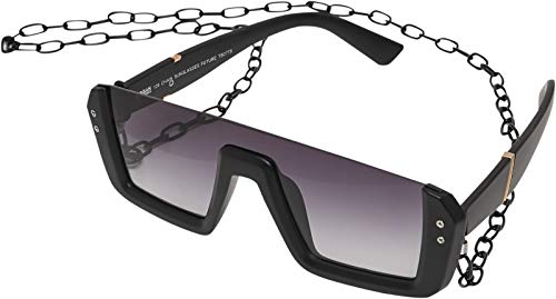 Urban Classics 106 Chain Sunglasses Future Gafas, negro/negro, 60 cm Unisex Adulto