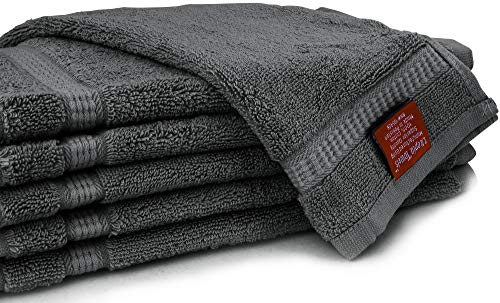 Utopia Towels - 12 Toallitas de algodón (30 x 30 cm, Gris)