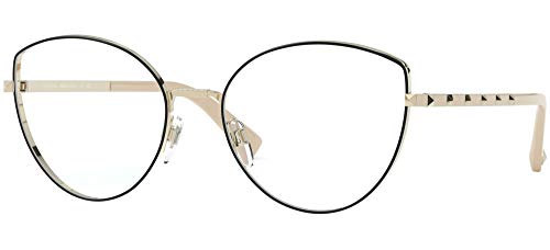 Valentino Gafas de Vista ROCKSTUD VA 1018 BLACK PALE GOLD 55/18/140 mujer