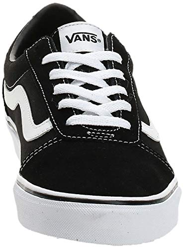 Vans Ward - Zapatillas para Mujer, Negro (Suede/Canvas/Black/White Iju), 38.5 EU