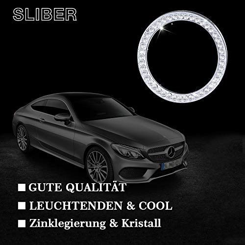 VDARK Mercedes Accesorios Benz Piezas Bling W205 W213 C217 C E Clase S AMG Reloj Ronda Consola Central Panel Caps Tapas Decals Pegatinas Interior Centro Decoraciones Mujer Hombre Cristal