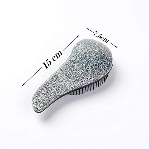 Venta al por mayor Magic Handle Comb Antiestático Masaje Cepillo para el cabello Tangle Desenredar Ducha Masaje Cepillo para el cabello Peine Salon Hair Styling Tool, Uva púrpura, CHINA