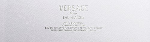 Versace Man Eau Fraiche 30 ml Eau de Toilette Plus 50 ml Gel de Ducha Set de regalo para él, 1er Pack (1 x 30 ml)
