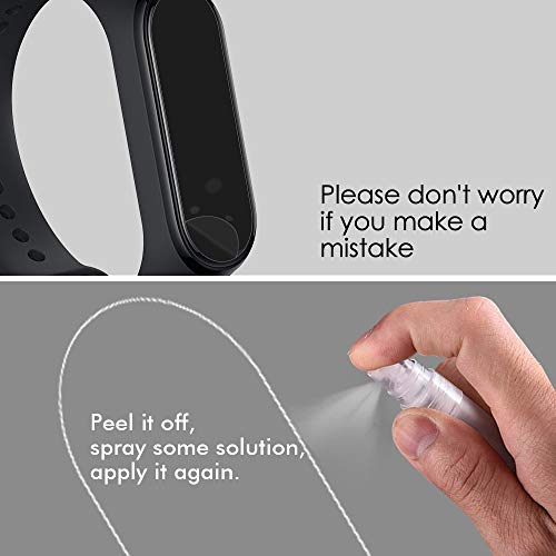 VGUARD [6 Unidades] Protector de Pantalla para Xiaomi Mi Band 5 / Mi Band 4 / Amazfit Band 5, [Cobertura Completa] [líquida Instalar] [Sin Burbujas] HD Transparente TPU Suave láminas Protectora