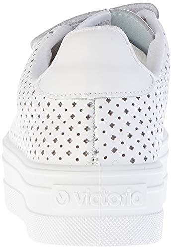 Victoria Barcelona Piel Perforado, Zapatillas para Hombre, Blanco (Blanco 20/41), 41 EU