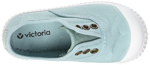 Victoria Zapatillas 06627 - Inglesa Lona Teñida con Puntera, Color Manzana, Talla 18