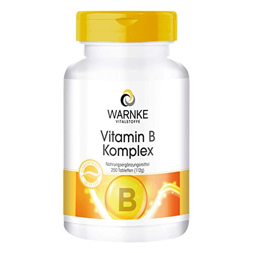 Vitamina B Complex – Vegetariano – Con todas las vitaminas B esenciales – 250 cápsulas