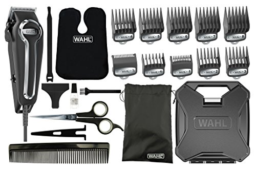 Wahl Elite Pro Cortadora eléctrica, Negro y Plata, corriente alterna