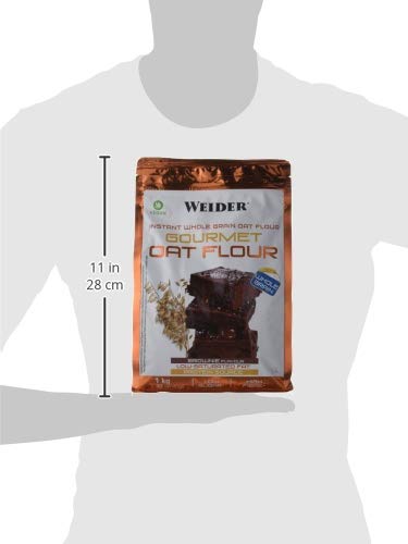 Weider Oat Gourmet. Harina de Avena Integral. Fuente de proteína con bajo contenido en azúcares. Sabor Brownie (1 kg)