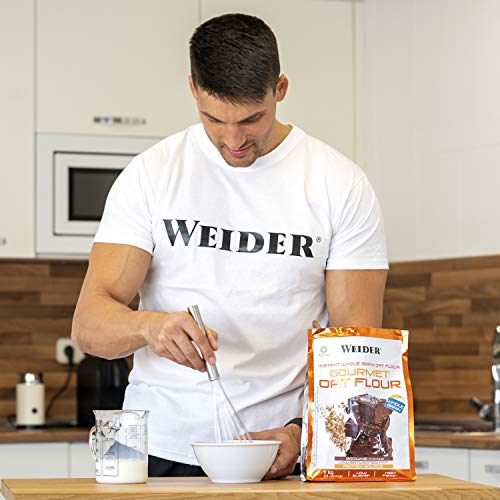 Weider Oat Gourmet. Harina de Avena Integral. Fuente de proteína con bajo contenido en azúcares. Sabor Brownie (1 kg)