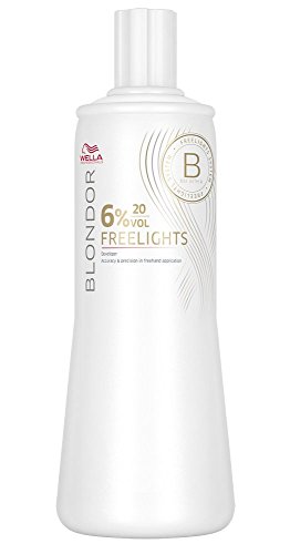 Wella Blondor freelights 6% 1 x 1000 ml h2o2 peroxid 20 vol. para suave Blanqueamiento
