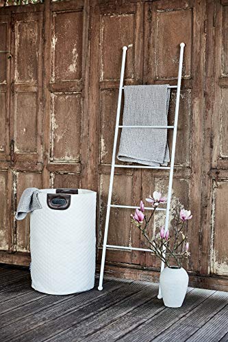 Wenko Viva Escalera-Toallero, Acero, Blanco, 3.5x43x156.5 cm