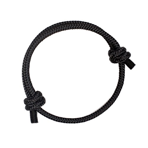 Wind Passion Pulsera Náutica Elegante Negra de Cuerda Hombre