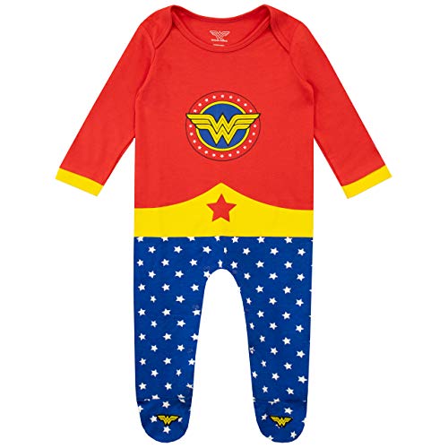 Wonder Woman Pijama Entera y Venda para Niñas Bebés Multi 6-9 Meses