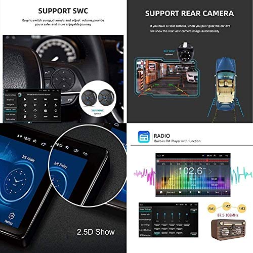 Wxx Unidad Principal androide del Coche de 9 Pulgadas para Mercedes Benz ML W164 Clase GL ML estéreo de automóvil 300 ML430 Coche GPS Navi, Radio del Coche Am FM RDS, Reproductor de vídeo.