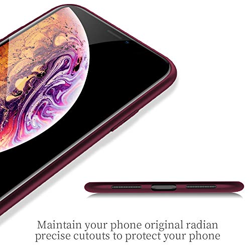 X-level Funda iPhone XR, [Guardian Series] Suave TPU Gel Silicona Ultra Fina Protección a Bordes y Cámara Protective Teléfono Móvil Case Carcasa Funda para iPhone XR de 6.1" 2018 - Vino Rojo