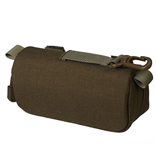 Xidan 1000D Nylon Tácticamente Molle Estuche de gafas Caja de gafas de sol con ganchos