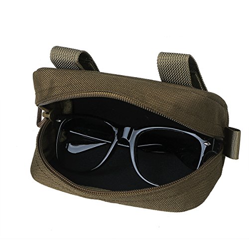 Xidan 1000D Nylon Tácticamente Molle Estuche de gafas Caja de gafas de sol con ganchos