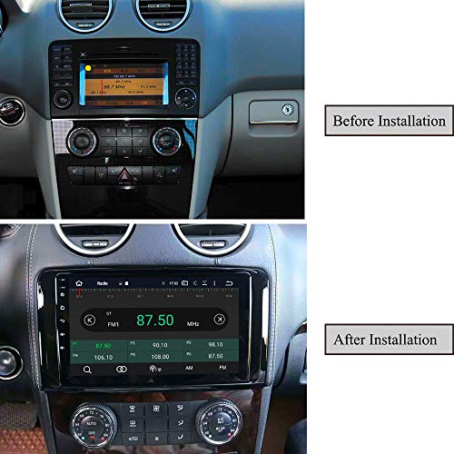 XISEDO Android 8.0 Autoradio In-Dash 9 Pulgadas Radio de Coche 8-Core RAM 4G ROM 32G Car Estéreo Navegación para Mercedes-Benz ML-W164/ W300/ ML350/ ML450/ ML500/ GL-X164/ GL320/ GL350/ GL450/GL500