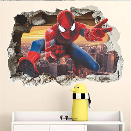 XXXL 3D Spiderman Pegatinas de pared Pegatina Niños Muchachos Habitación Calcomanía Art º Mural Decoración Decoración