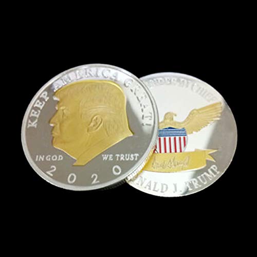 Ycncixwd 2020 Donald J. Trump Presidente de los Estados Unidos placa conmemorativa en relieve recuerdo moneda colección Año Nuevo regalo