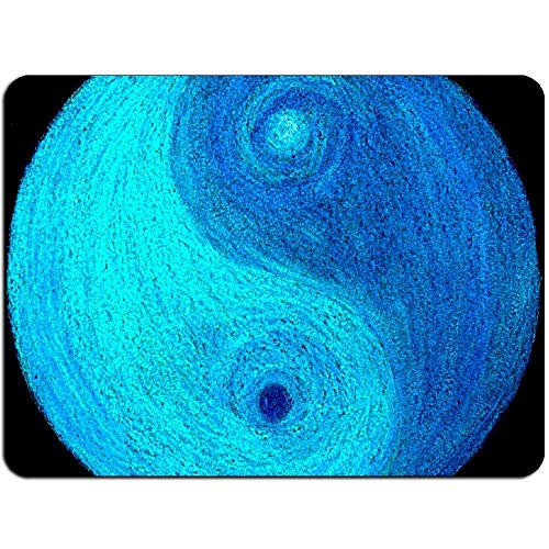 Yin Yang Azul Mousepad - Antideslizante Alfombrilla de ratón