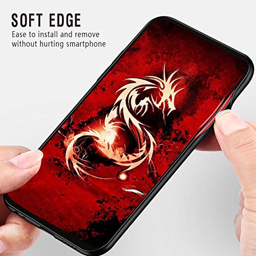 Yoedge Redmi Note 7 Funda, Resistente a los Arañazos Carcasa con Dibujos Animados Diseño [Bordes en Suave TPU Silicona] Híbrida Tempered Vidrio Case Cover para Xiaomi Redmi Note 7, Leopardo 2