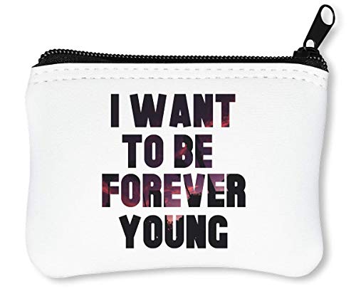 Young I Want To Be Fancy Quotes Nice To Billetera con Cremallera Monedero Caratera