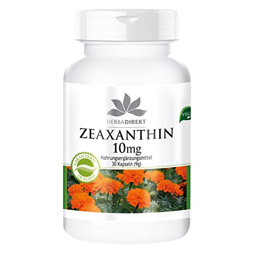 Zeaxantina 10mg – de 50mg de extracto de flor de Tagetes erecta – 30 cápsulas