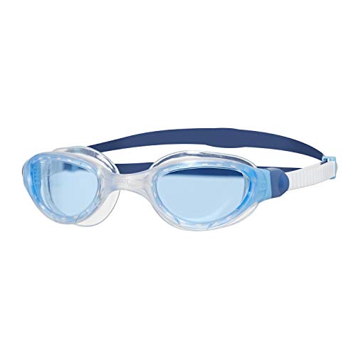 Zoggs - Phantom 2.0 - Gafas de natación unisex, Phantom 2.0, Unisex adulto, color Blanco/Azul/Tinte, tamaño talla única
