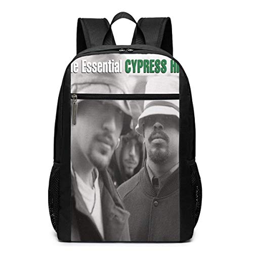 ZYWL Cypress Hill The Essential Cypress Hill 17 '' Mochila clásica Multifuncional de Alta Capacidad Bolsa para computadora Negro