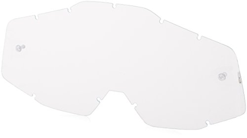 100 Percent RACECRAFT Goggle Abyss Black-Mirror Silver Lens Gafas de protección, Adultos Unisex, Negro-Cristal Plateado, Mediano