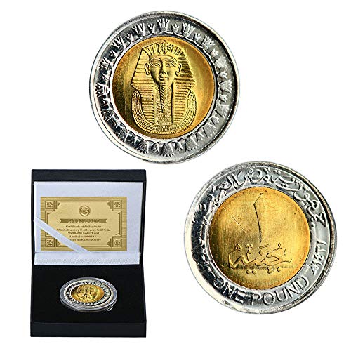 1989,2020,Piastras Oro,Monedas,Egipto,Tutankamón,Faraón,Pirámide,Hermoso,de Alta Calidad,Cajas de Regalo,Hermosa Regalo/A/L