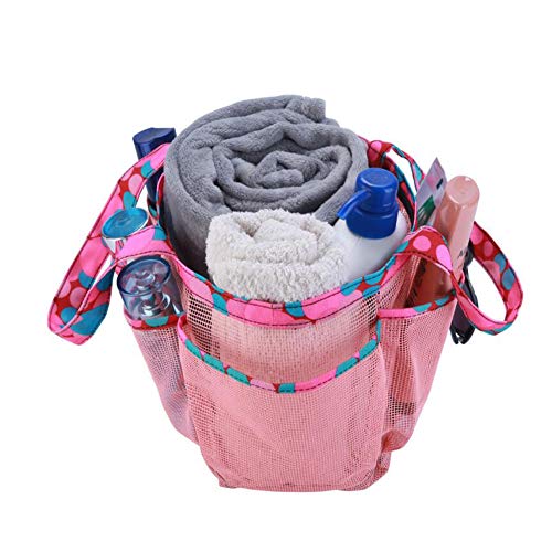 2PCS Bolsas de viaje - Baño portátil Artículos de tocador Cosméticos Champú Jabón Organizador Tote de ducha para la universidad Dorm Gym Camp & Travel Baño Ducha Caddy Bolsa de almacenamiento con asa