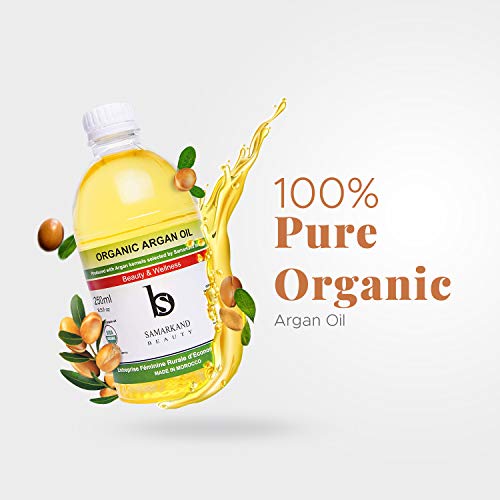 500 ml Aceite de Argán BIO 100% Puro Primera Presión en Frío para Pelo y Piel - El Original de Marruecos