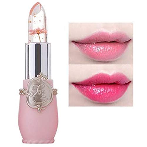 6 piezas cambio transparente color bálsamo labial hidratante rosa cristal jelly flor maquillaje temperatura lápiz labial bálsamo labial duradero magia cambio de color temperatura maquillaje labial