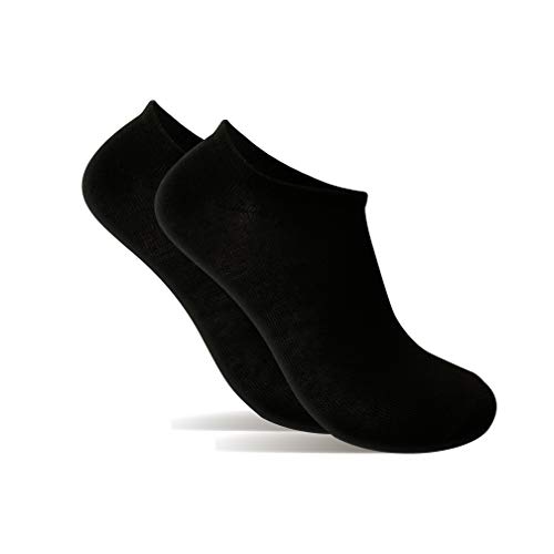 9 Pares Calcetines cortos Mujer hombre, calcetines tobillero (Negro, (40-44)