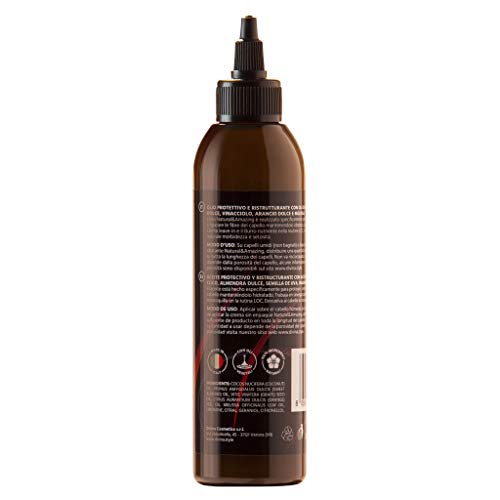 Aceite protector y reestructurante para cabello afro Natural&Amazing de DIVINA BLK. 200 ml. 100% natural