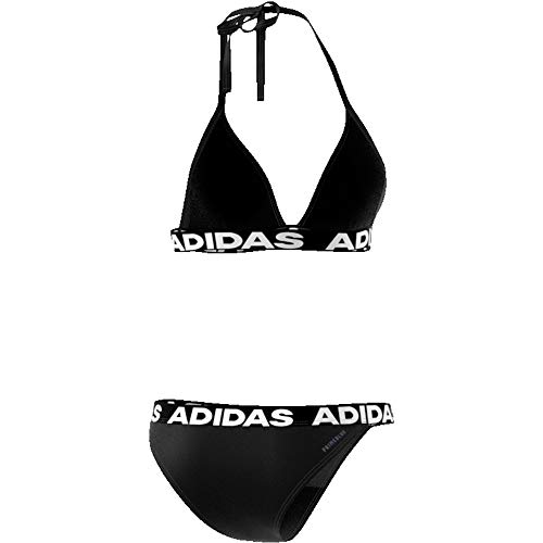 adidas Neckholder Biki Traje de Baño, Mujer, Black, 32