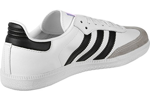 Adidas Samba OG J, Zapatillas Unisex Adulto, Blanco (Footwear White/Core Black/Clear Granite 0), 36 EU