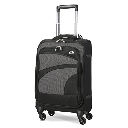 Aerolite Maleta Equipaje de Mano Cabina Ligera con 4 Ruedas, 55cm, Negro