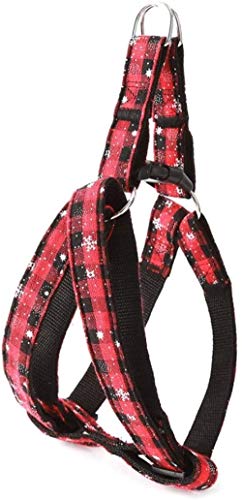 Ajustable Cómodo Chaleco Con Cinturón De Para Perro De Navidad Para Mascotas Conjunto De Correa De Perro Pequeño De Algodón Puro Conjunto De Arnés De Chaleco Para Mascota-cofre Xs 28-42cm_rojo