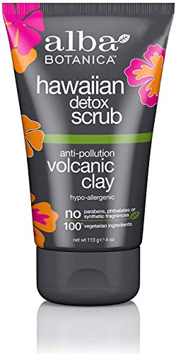 Alba Botanica Hawaiian Antipolución Arcilla Volcánica Exfoliante, 100 g