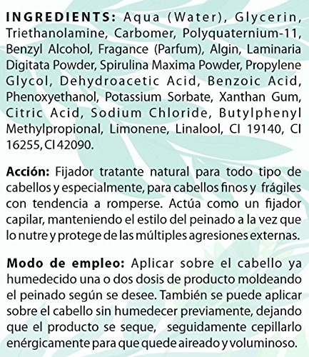 Algologie International Fijador Capilar Tratante, con Algas Laminarias y Romero - 300 ml