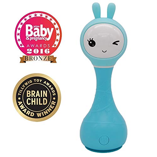 Alilo Smart Bunny (Sonajero Inteligente para Bebés) Baby Rattle Gift Media Player Shake & Tell - Azul