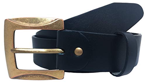 Almela Cinturón mujer piel de vaquetilla (Negro, 110)
