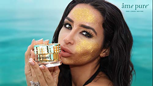 âme pure® 24K Gold Digger Scrub su fórmula 100% natural con copos de oro puro y vitamina E estan diseñados reducir el aspecto de las líneas de expresión, las marcas del acné y la decoloración (50 ml)