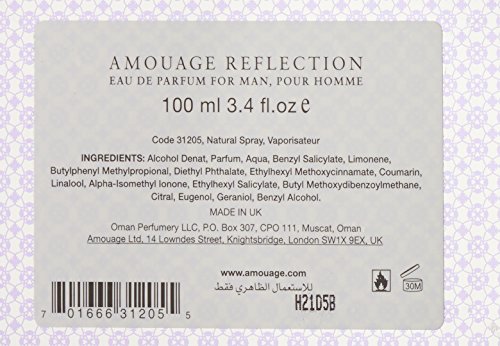 Amouage reflection eau de parfum spray 100ml.