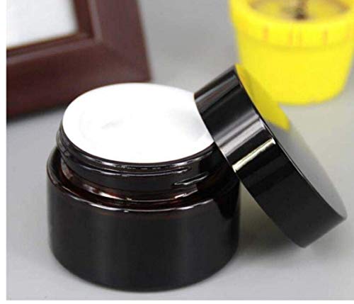 AMOYER 10pcs, 20 gram Amber vacío envases cosméticos tarros de Cristal de Ejemplo
